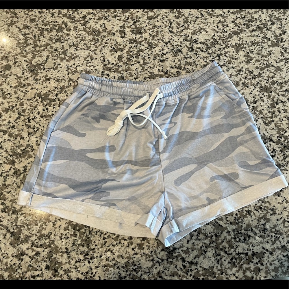 Gray Camo Shorts